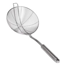 Шумівка з нержавіючої сталі з ручкою Ø 14 см для фритюру (17897)