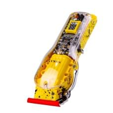Машинка для стрижки волосся Sokany SK-LF-9970 акумуляторна з 8 насадками Жовтий (85181)