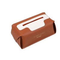 Серветниця автомобільна 21х12х8 см контейнер для серветок, Коричневий (71430)