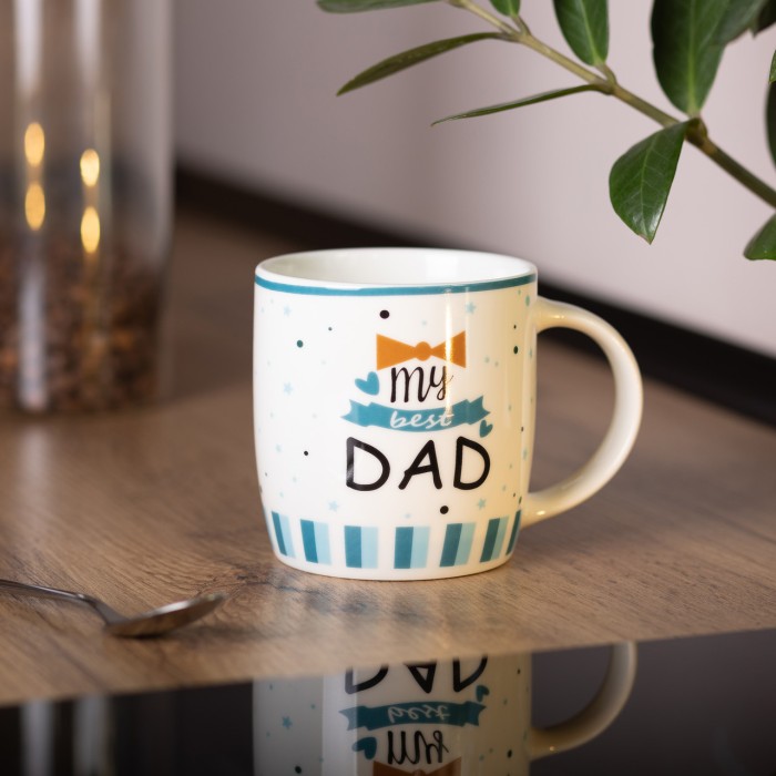 Чашка керамічна з написами 450 (мл) My best dad RX-N240278MD (70166)