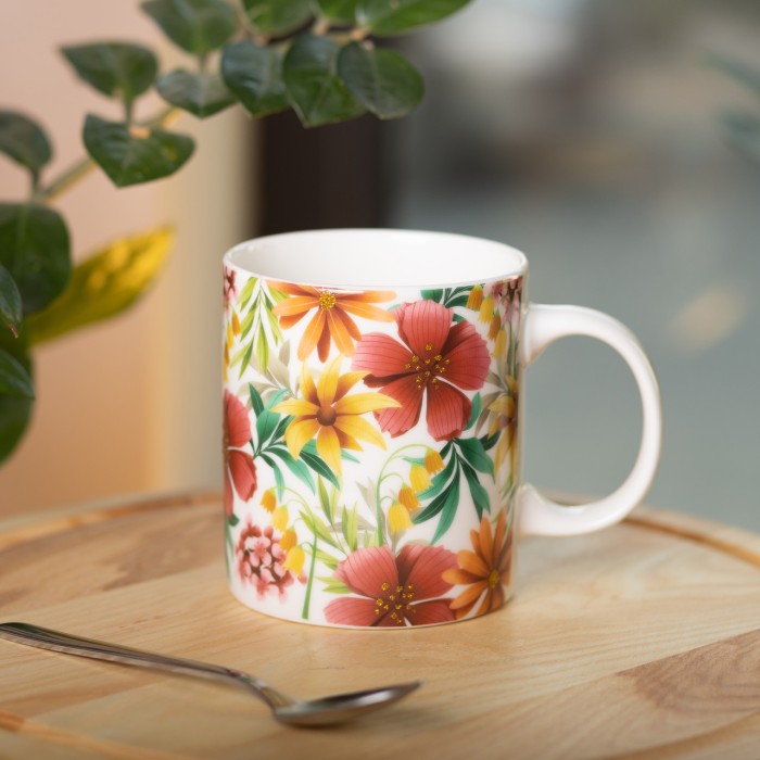 Кружка керамічна з малюнком 400 (мл) для чая та кави (74955)