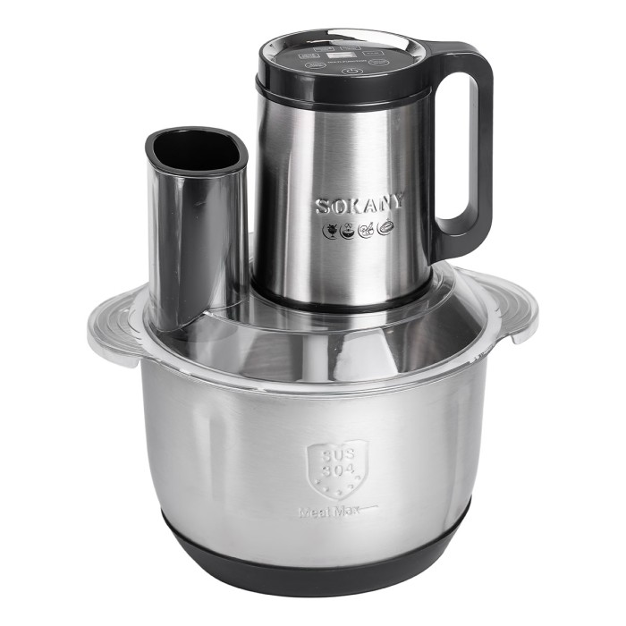 Чопер подрібнювач кухонний електричний 800 Вт з чашею на 3,5 літра м'ясорубка Sokany SK-06036 (85014)