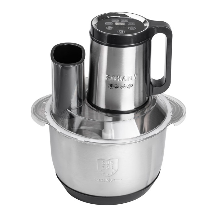 Чопер подрібнювач кухонний електричний 800 Вт з чашею на 3,5 літра м'ясорубка Sokany SK-06036 (85014)