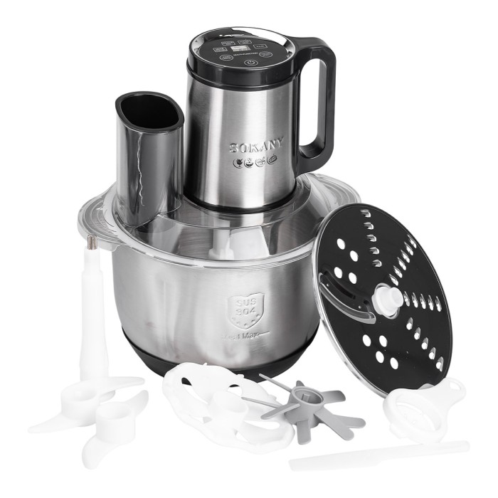 Чопер подрібнювач кухонний електричний 800 Вт з чашею на 3,5 літра м'ясорубка Sokany SK-06036 (85014)