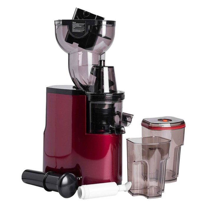 Соковижималка шнекова для томатів 300 Вт 2 швидкості Червоний Sokany (16034)