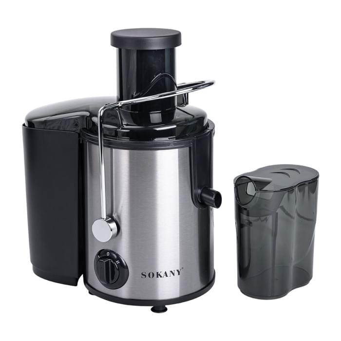 Соковижималка електрична шнекова 800 Вт Чорна Sokany SK-4000 (56862)