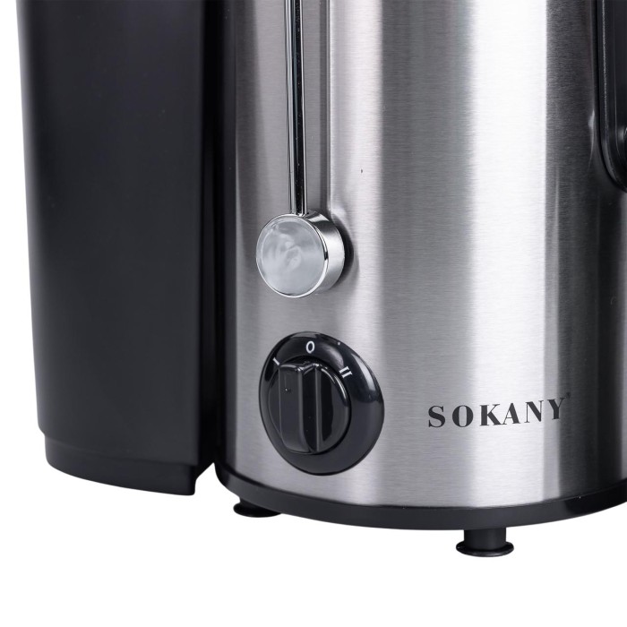 Соковижималка електрична шнекова 800 Вт Чорна Sokany SK-4000 (56862)