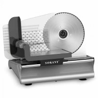 Слайсер професійний Sokany 500 Вт скибко різка для м'яса (48725)