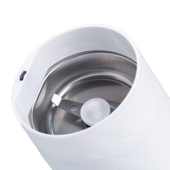 Кавомолка мультимолка електрична 150 Вт 50 г автоматична для дрібного помолу Біла Sokany (77243)