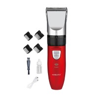 Машинка для стрижки волосся Sokany 4 насадки на акумуляторі (70467)