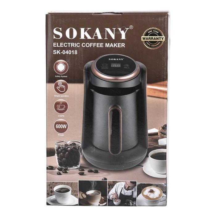 Кавоварка електрична 600 (мл) для дому та офісу Sokany електрокавоварка побутова (48619)
