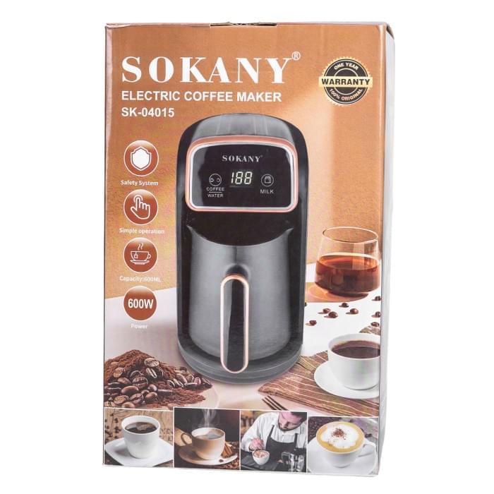 Кавоварка електрична 600 (мл) для дому та офісу Sokany (72359)