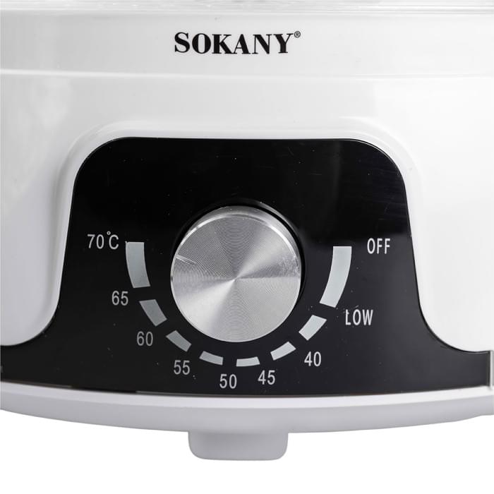 Сушарка для фруктів та овочів електрична 350 Вт 5 лотків Sokany (59511)