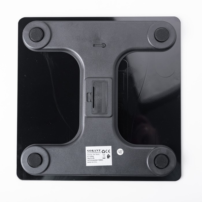 Ваги підлогові Sokany електронні до 180 кг синхронізація з телефоном Чорні (38077)