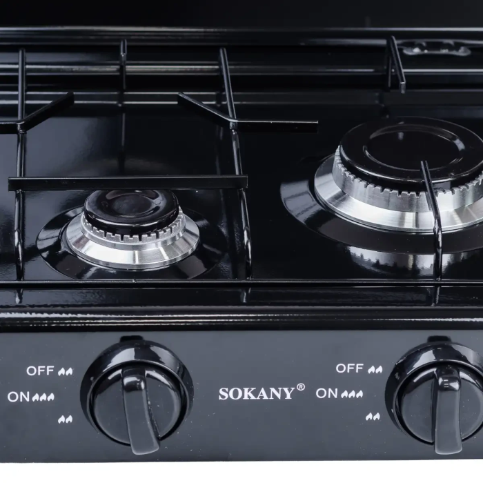Газова плита настільна на 3 конфорки міні газова плита для дачі під балон Sokany (63277)