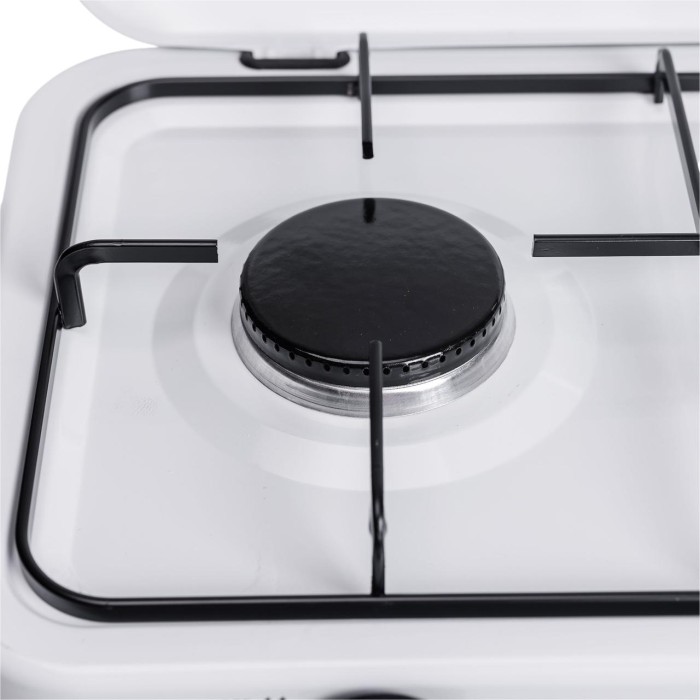 Настільна газова плита на 3 конфорки 5.5 кВт міні газова плита для балонного газу Біла Sokany SK-6003 (67424)