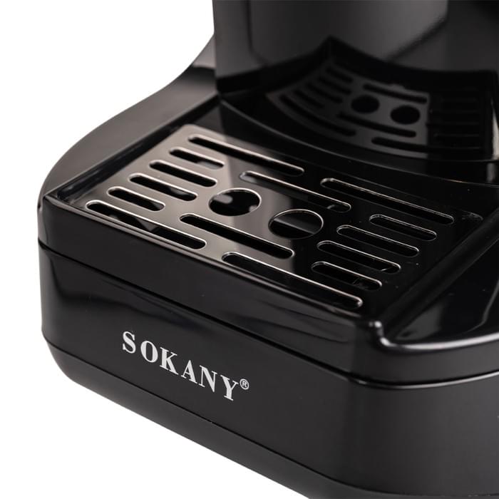 Кавомашина 700 Вт професійна електрична кавоварка Sokany (71470)