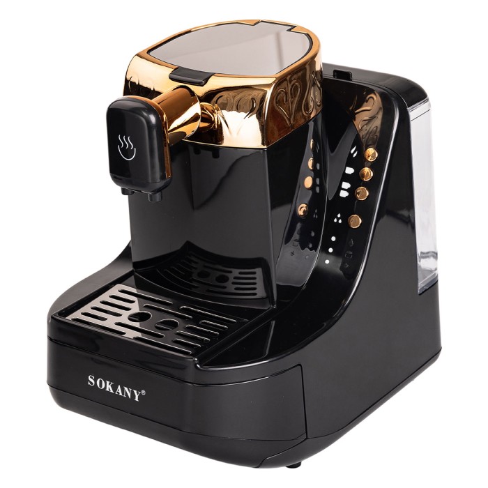 Кавомашина 700 Вт професійна електрична кавоварка Sokany (71470)