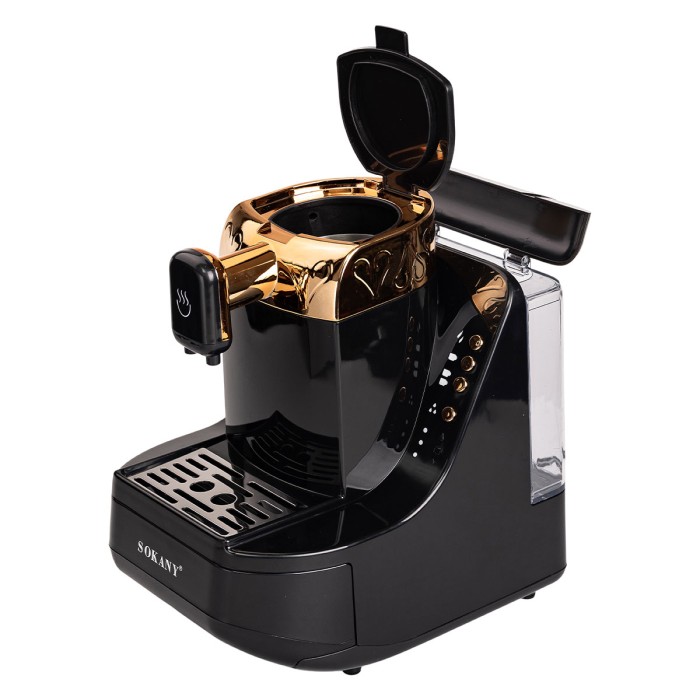 Кавомашина 700 Вт професійна електрична кавоварка Sokany (71470)