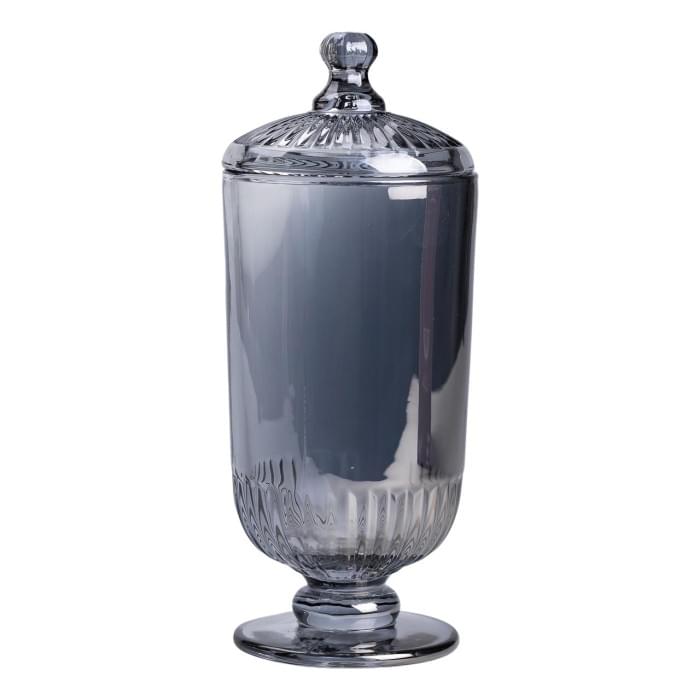 Цукерниця з кришкою скляна Ø 10 см HP-YH-18 (38994)