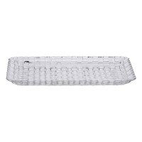 Блюдо для закусок скляне 25*12,5*1,5 см прямокутне HP-YH-33 (27432)