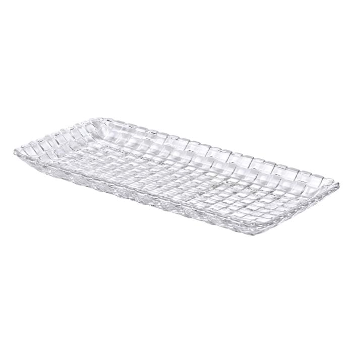 Блюдо для закусок скляне 25*12,5*1,5 см прямокутне HP-YH-33 (27432)