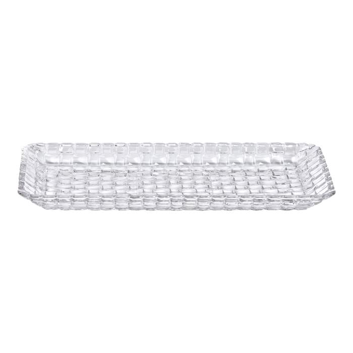 Блюдо для закусок скляне 25*12,5*1,5 см прямокутне HP-YH-33 (27432)