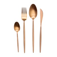 Набір столових приборів 24 предмети столовий набір на 6 персон Бронза (69741)
