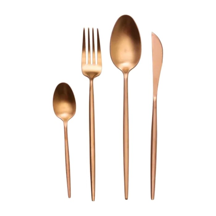 Набір столових приборів 24 предмети столовий набір на 6 персон Бронза (69741)