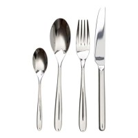 Набір столових приборів на 6 персон 24 предмети столовий набір приборів Сріблястий (68150)