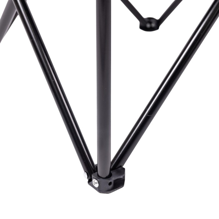 Крісло розкладне туристичне 50х80х80 см для відпочинку, пікніка, риболовлі з підстаканником Чорне (66317)