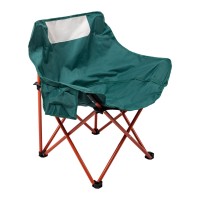 Розкладне крісло туристичне 47х58х70 см на природу для пікніка рибальське крісло з кишенею Зелене (59938)