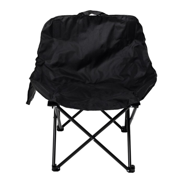 Крісло для риболовлі розкладне туристичне 47х58х70 см для пікніка на природу з кишенею Чорне (67124)