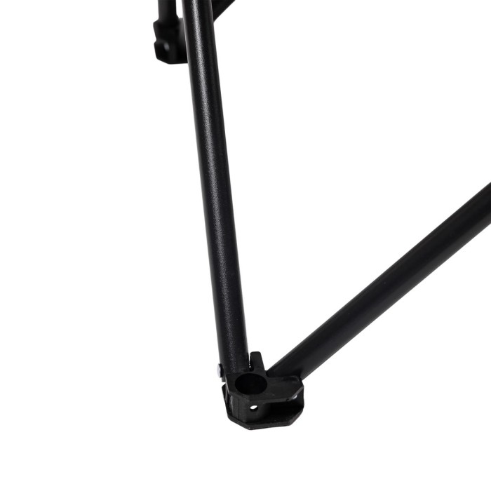 Крісло для риболовлі розкладне туристичне 47х58х70 см для пікніка на природу з кишенею Чорне (67124)