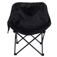Крісло для риболовлі розкладне туристичне 47х58х70 см для пікніка на природу з кишенею Чорне (67124)