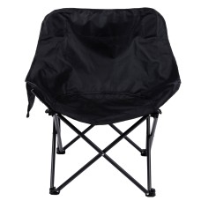 Крісло для риболовлі розкладне туристичне 47х58х70 см для пікніка на природу з кишенею Чорне (67124)