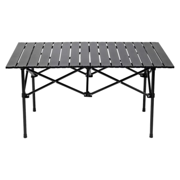 Стол для пикника раскладной туристический 95х55х50 см стол походный для отдыха на природе Чорний (63560)