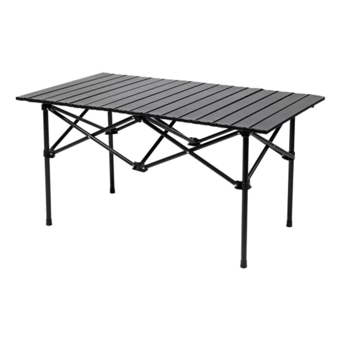 Стол для пикника раскладной туристический 95х55х50 см стол походный для отдыха на природе Чорний (63560)