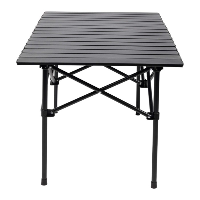 Стол для пикника раскладной туристический 95х55х50 см стол походный для отдыха на природе Чорний (63560)