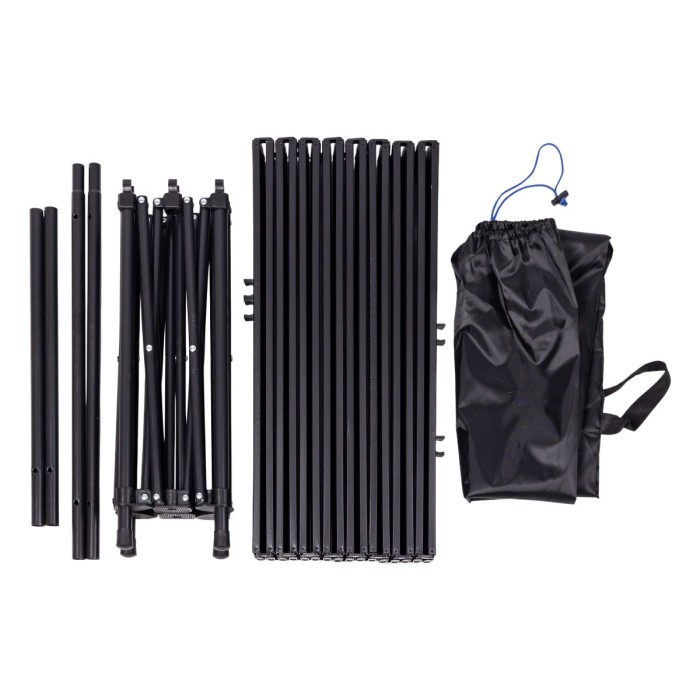 Стол для пикника раскладной туристический 95х55х50 см стол походный для отдыха на природе Чорний (63560)