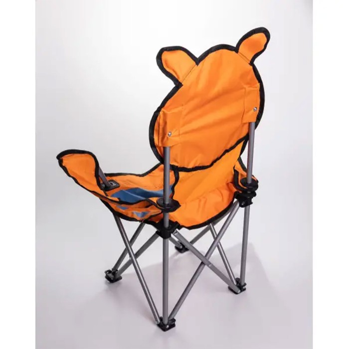 Розкладне крісло туристичне 34х58х65 см крісло для пікніка на природу з підстаканником Помаранчевий (62727)