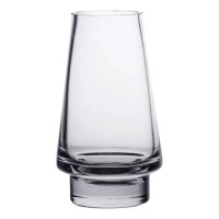 Скляна декоративна ваза для квітів 25 см прозора ваза для інтер'єру 1.9 л HP-10-20 (79620)