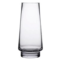 Скляна декоративна ваза для квітів 21 см прозора ваза для інтер'єру 1 л HP-10-21 (54790)