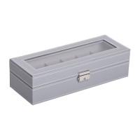 Скринька для наручного годинника 30×11×8 см з еко шкіри на 6 відсіків HP-5-3 (71440)