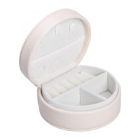 Скринька для прикрас з еко шкіри 10×9×4.5 см ​​органайзер для ювелірних виробів HP-5-31BE (24245)