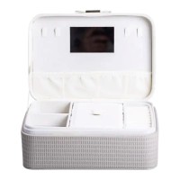 Скринька для прикрас із еко шкіри 24.5×17×10 органайзер для ювелірних виробів HP-5-38 (41450)