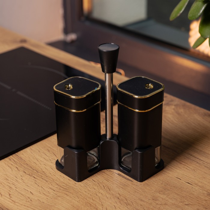 Набір для спецій на підставці 2 баночки для солі та перцю по 120 мл (66180)