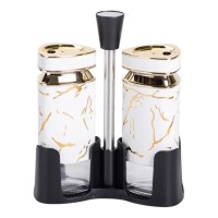 Набір для спецій на підставці солонка і перечниця по 120 мл Білий (76063)