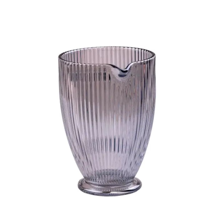 Глечик для напоїв ребристий 1,2 л з товстого скла блакитний HP7118BL (69030)