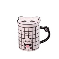 Чашка керамічна The Panda 350мл з блюдцем та ложкою HPCY8369C (70481)